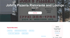 Desktop Screenshot of johnspizzachicago.net